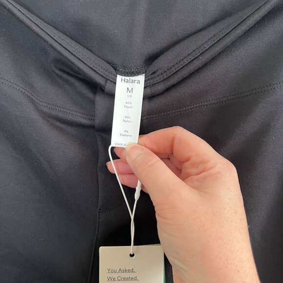 Halara Womens Flex High Waisted Pocket Tapered Work Pants Black Medium - Picture 3 of 9